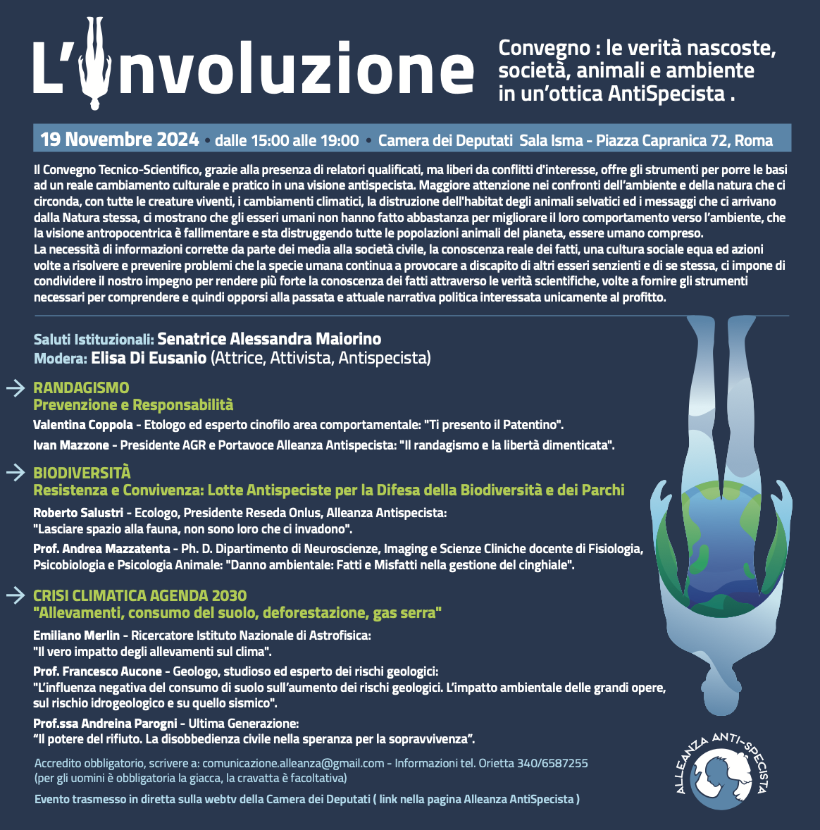 L'Involuzione. Le verità nascoste, società, animali e ambiente in un’ottica AntiSpecista